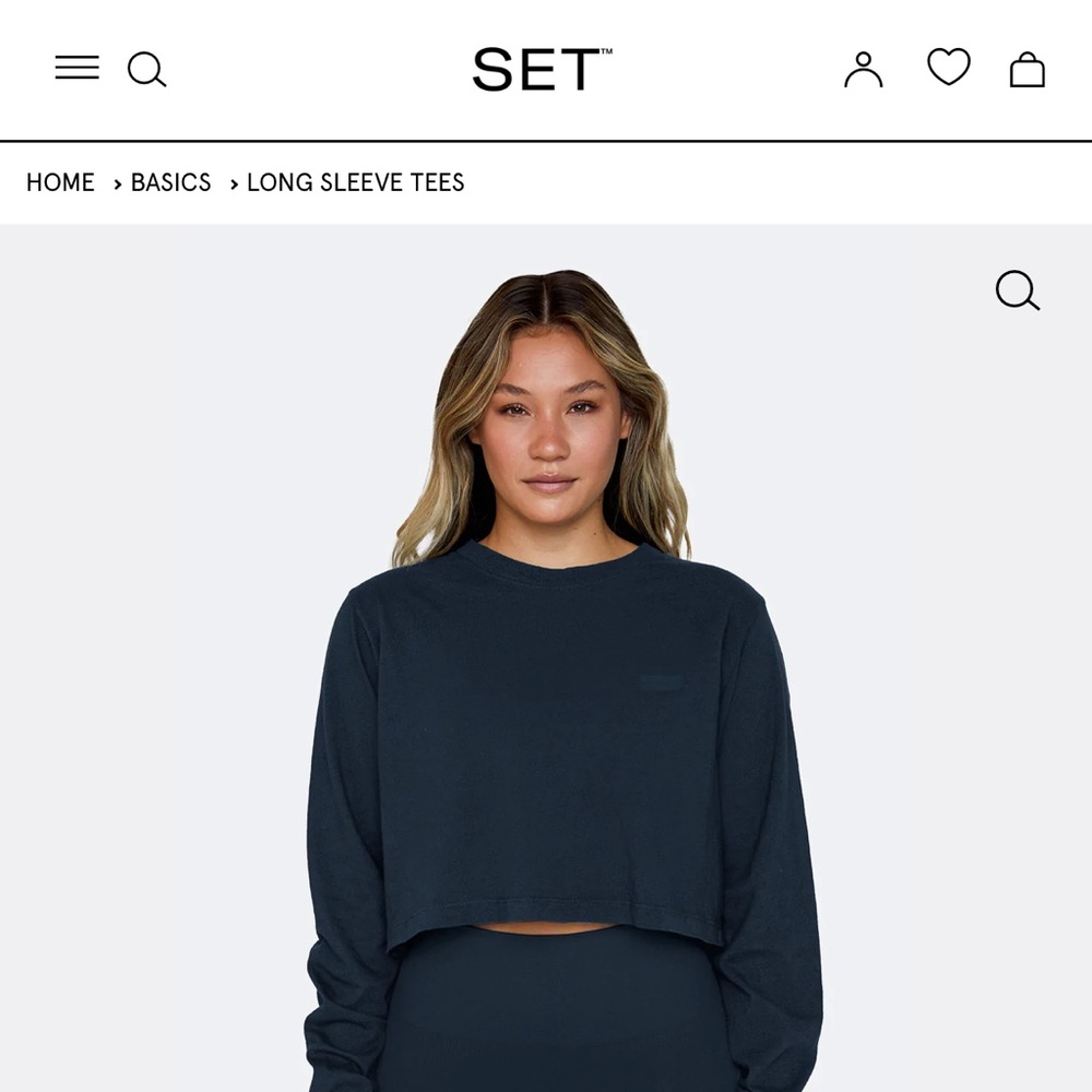 SET Active cropped long sleeve